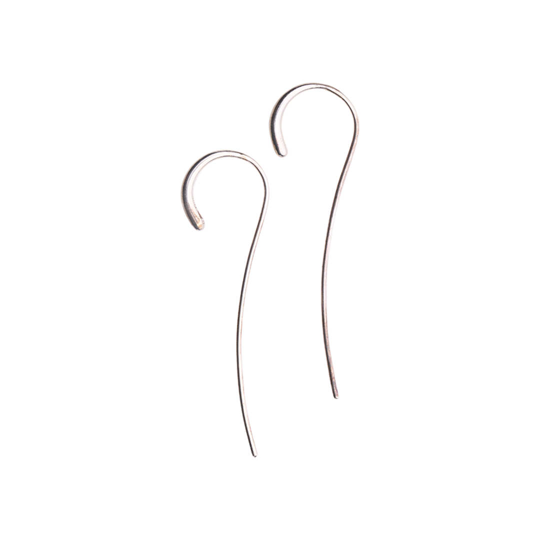 Silver hook earrings