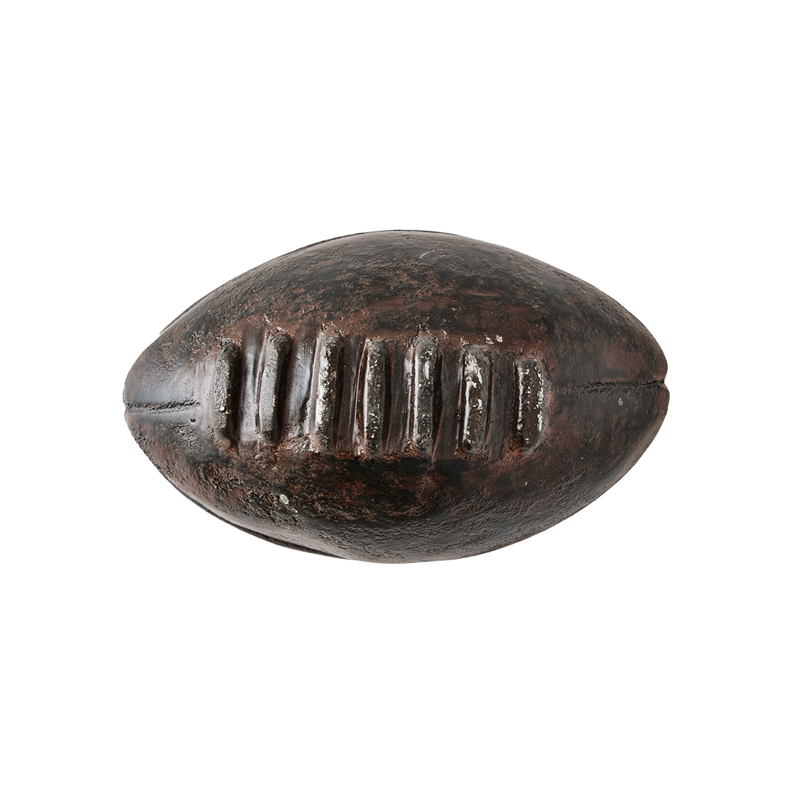 A iron football.