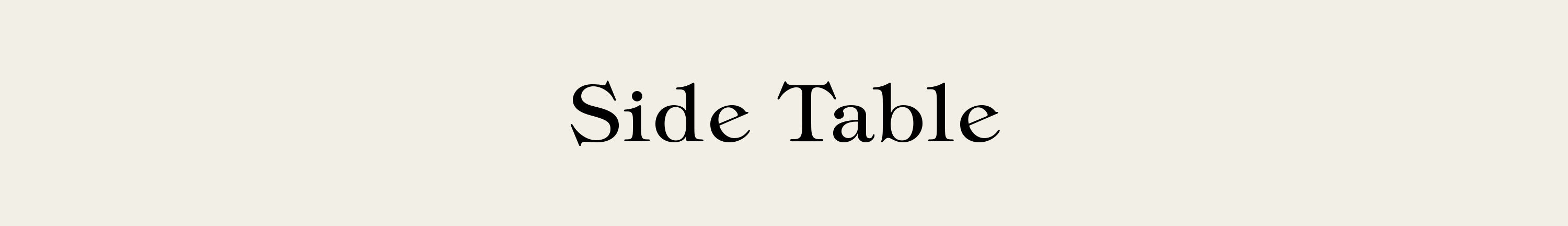 SIDE TABLE