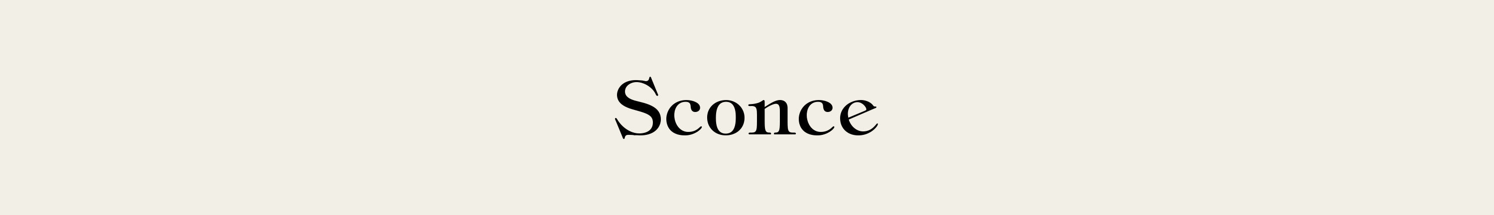 SCONCE