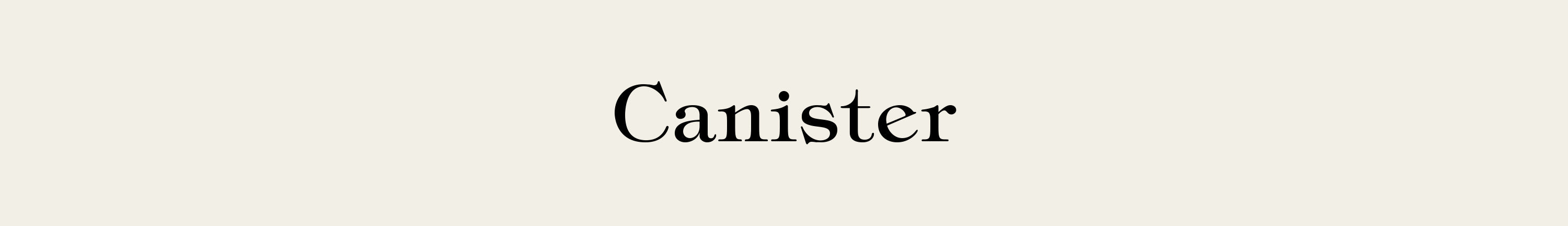 CANISTER