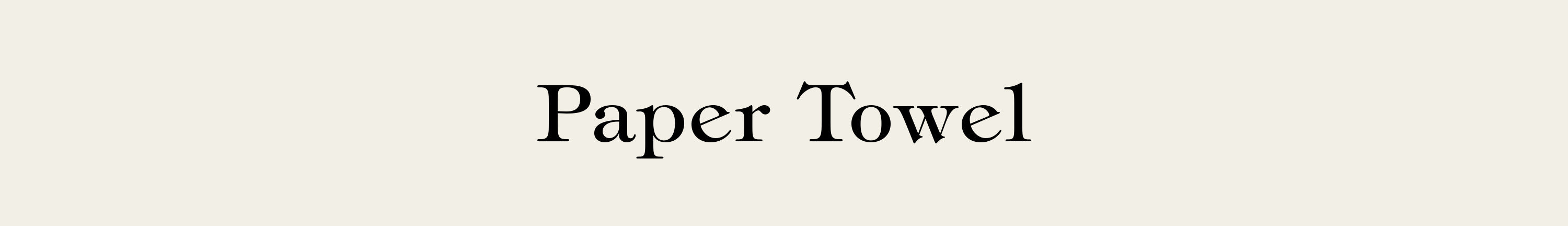 PAPER TOWEL