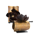 Rosa Lupe w/ iron rose, Bronze Jan Barboglio