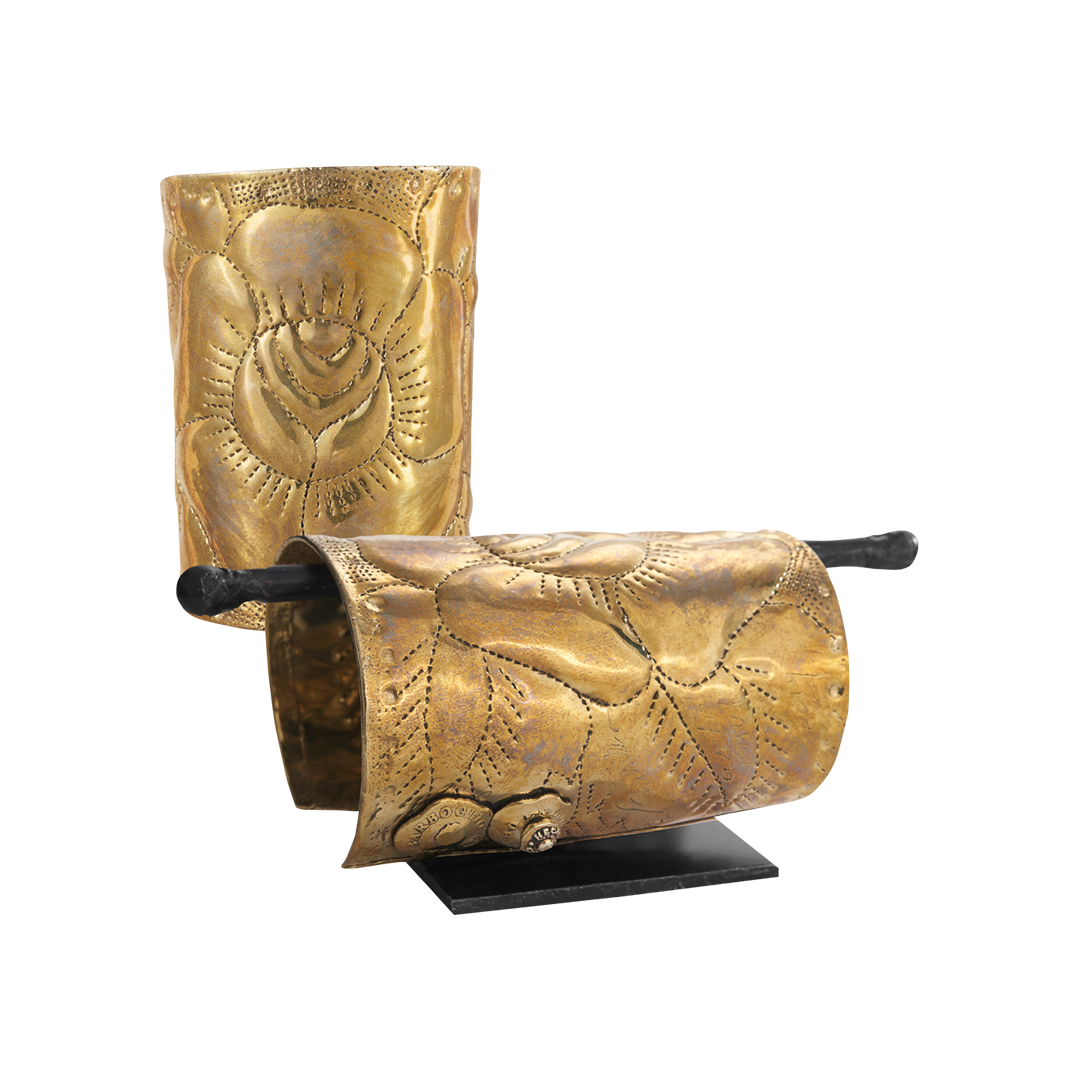Rosa Embossed 4", Bronze Jan Barboglio