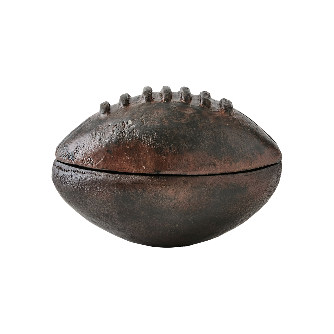 A iron football.