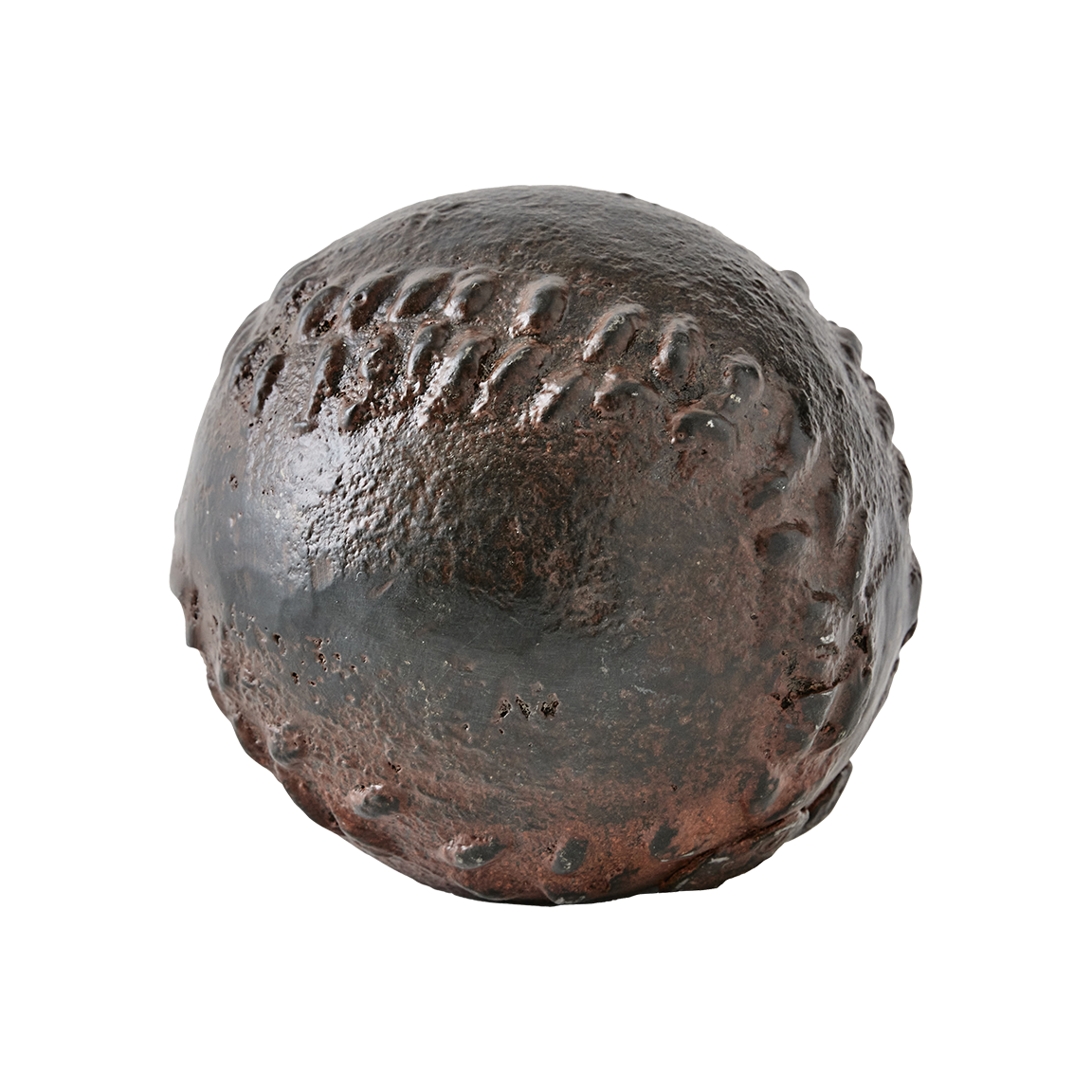 A iron baseball.