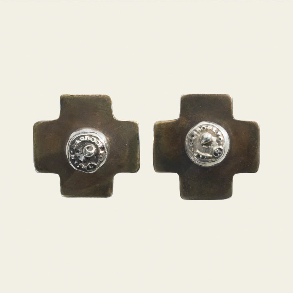 Cruz Solida w/Balin Stud, Green Bronze/Sterling